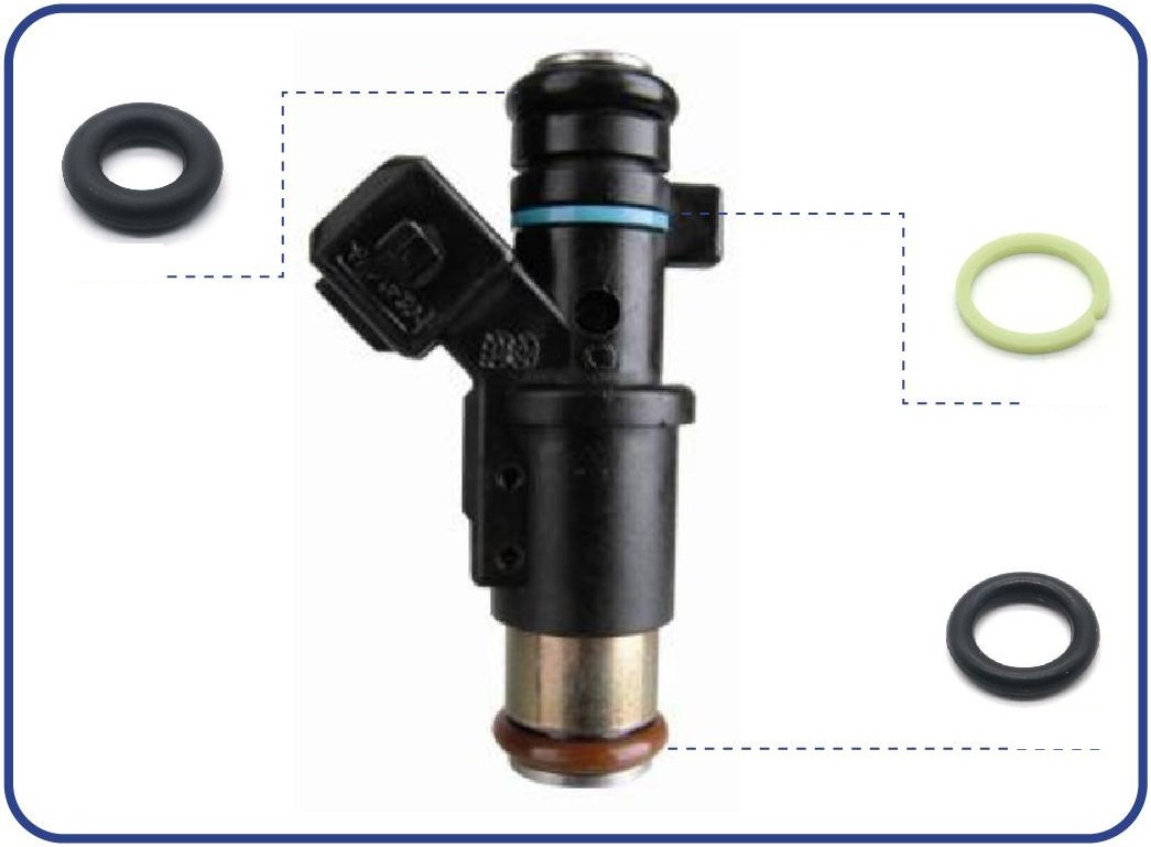 Fuel Injector Repair Kit — 1.4L — OE 0280156357 — kit contents diagram