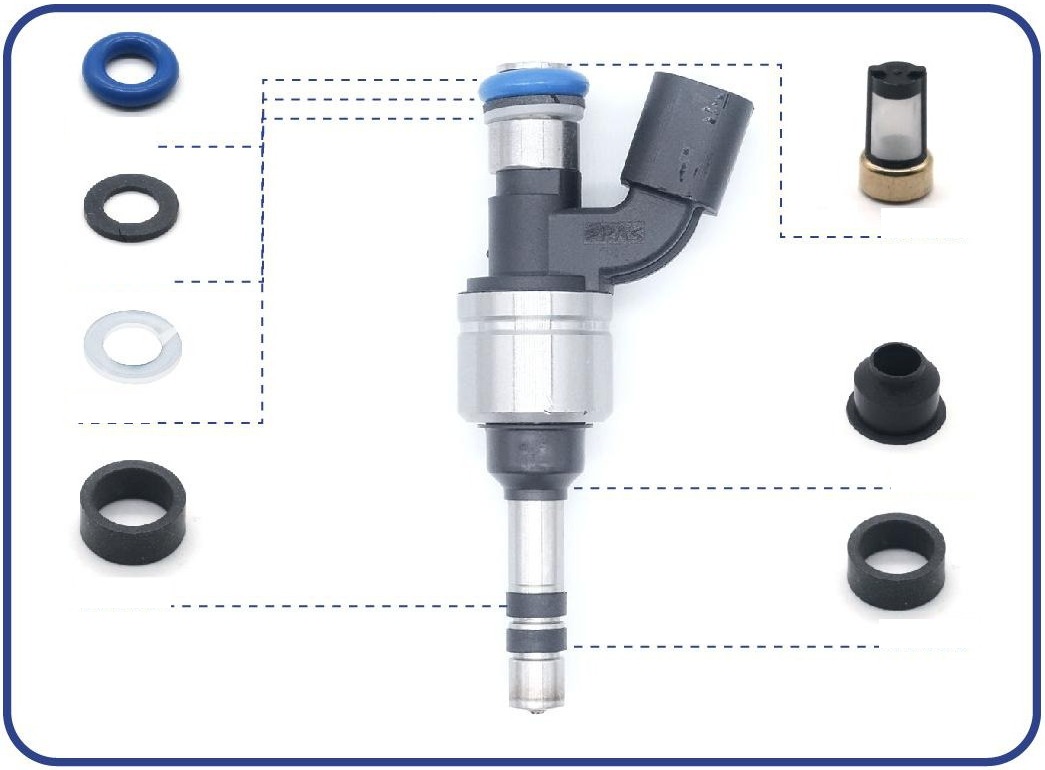Fuel Injector Repair Kit — 2.0L H4 2014-2018 — OE 16600AA300 — kit contents diagram