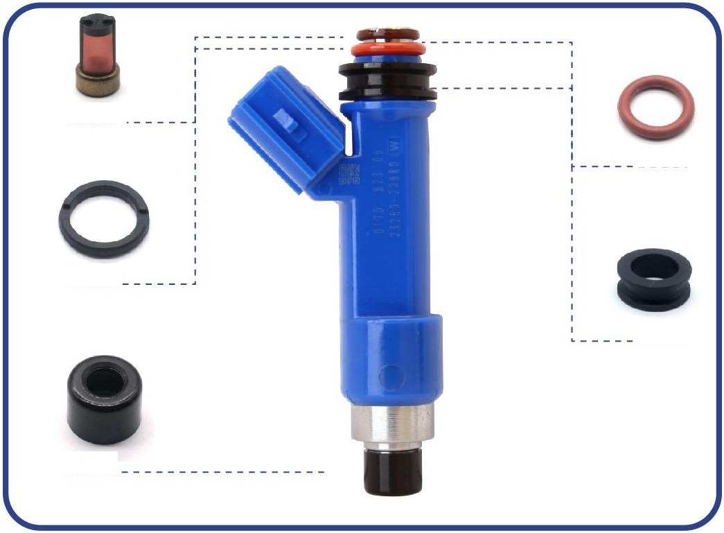Fuel Injector Repair Kit — 1.5L / 1.8L 2002-2009 — OE 23250-21040 — kit contents diagram